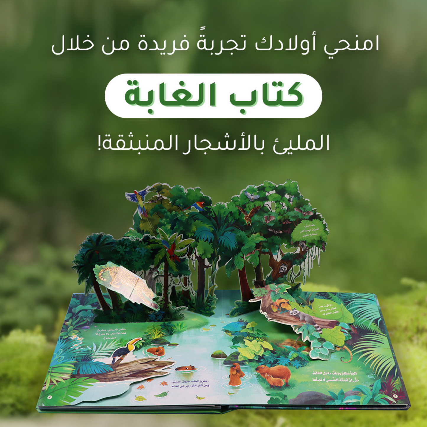 الصور تعرض صور داخلية لصفحات من مجموعة مملكة الحيوان ثلاثية