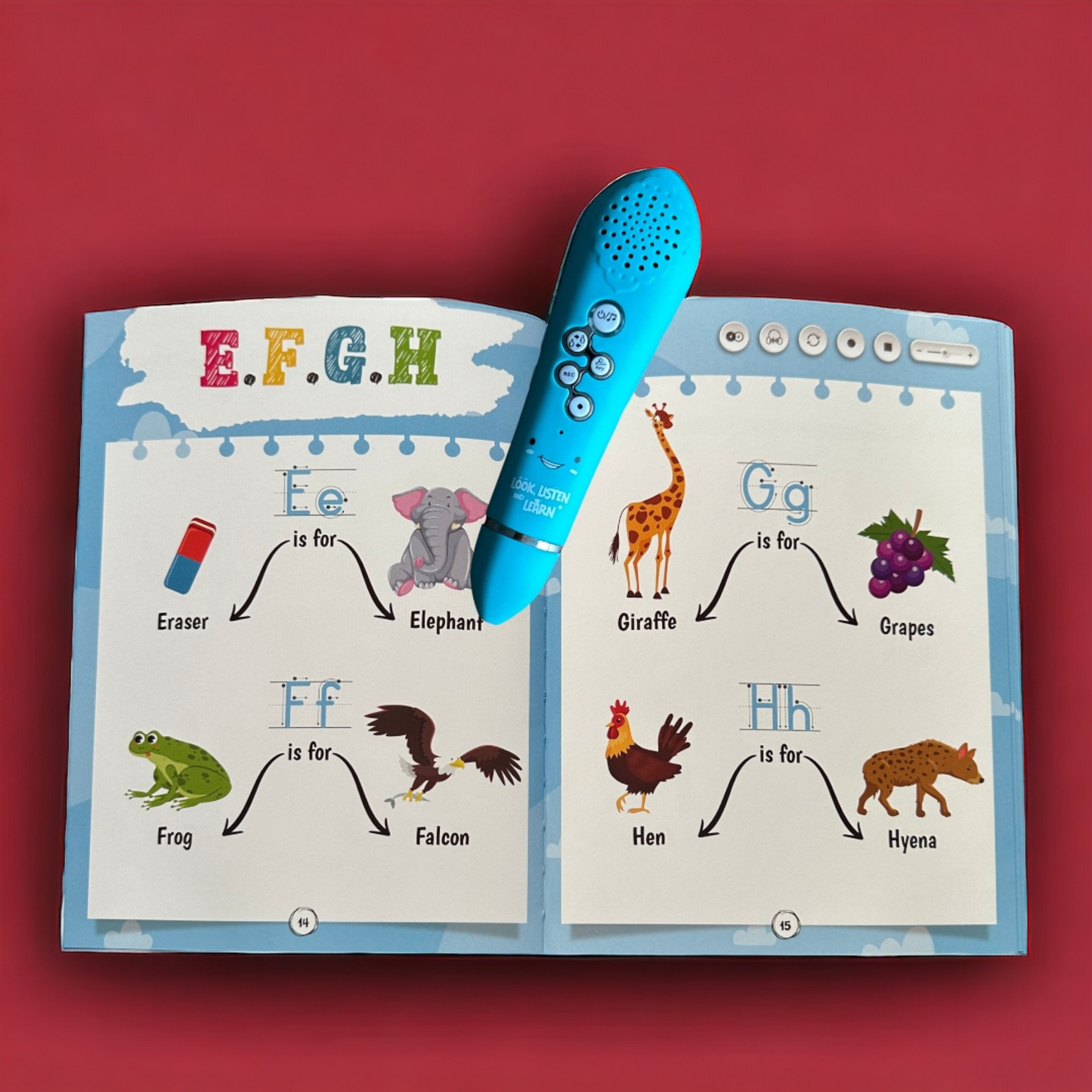 انظر استمع وتعلم 22 كتاب ( عربي - إنجليزي )