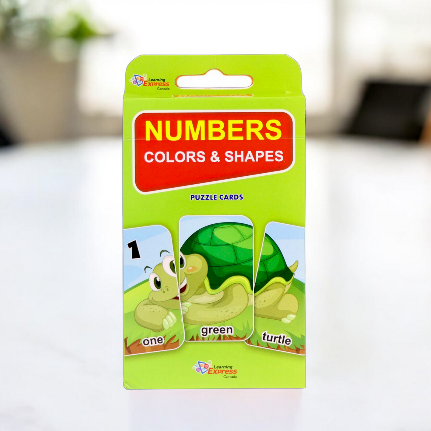 Learning express Kids Cards ( (Numbers Colors And Shapes - Puzzle) )
