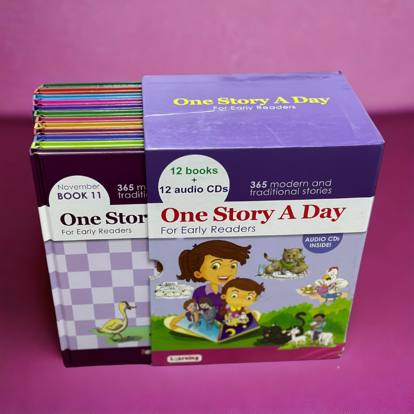 ( 365 قصة ) قصة كل يوم - One story a day (12 Books + 12 CDs)