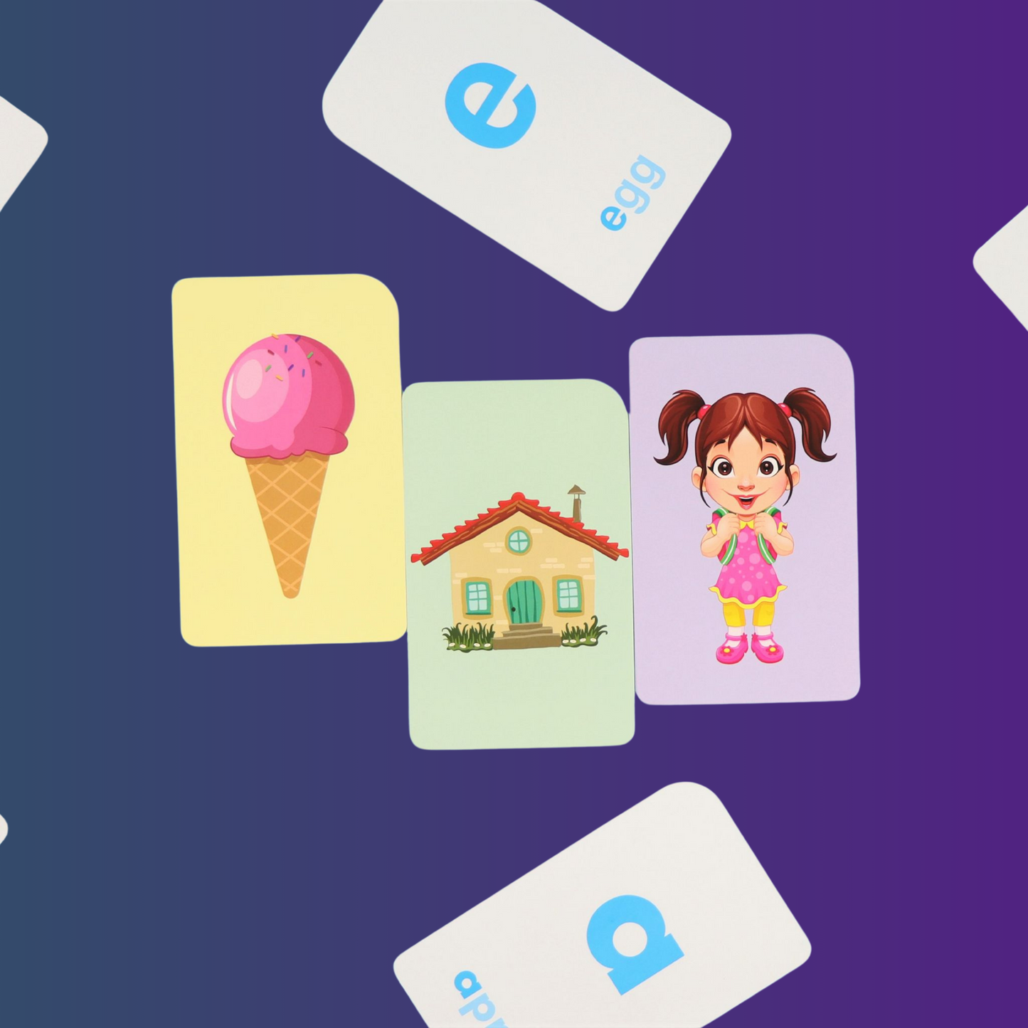 Learning English Flash cards for Kids - 5 Sets